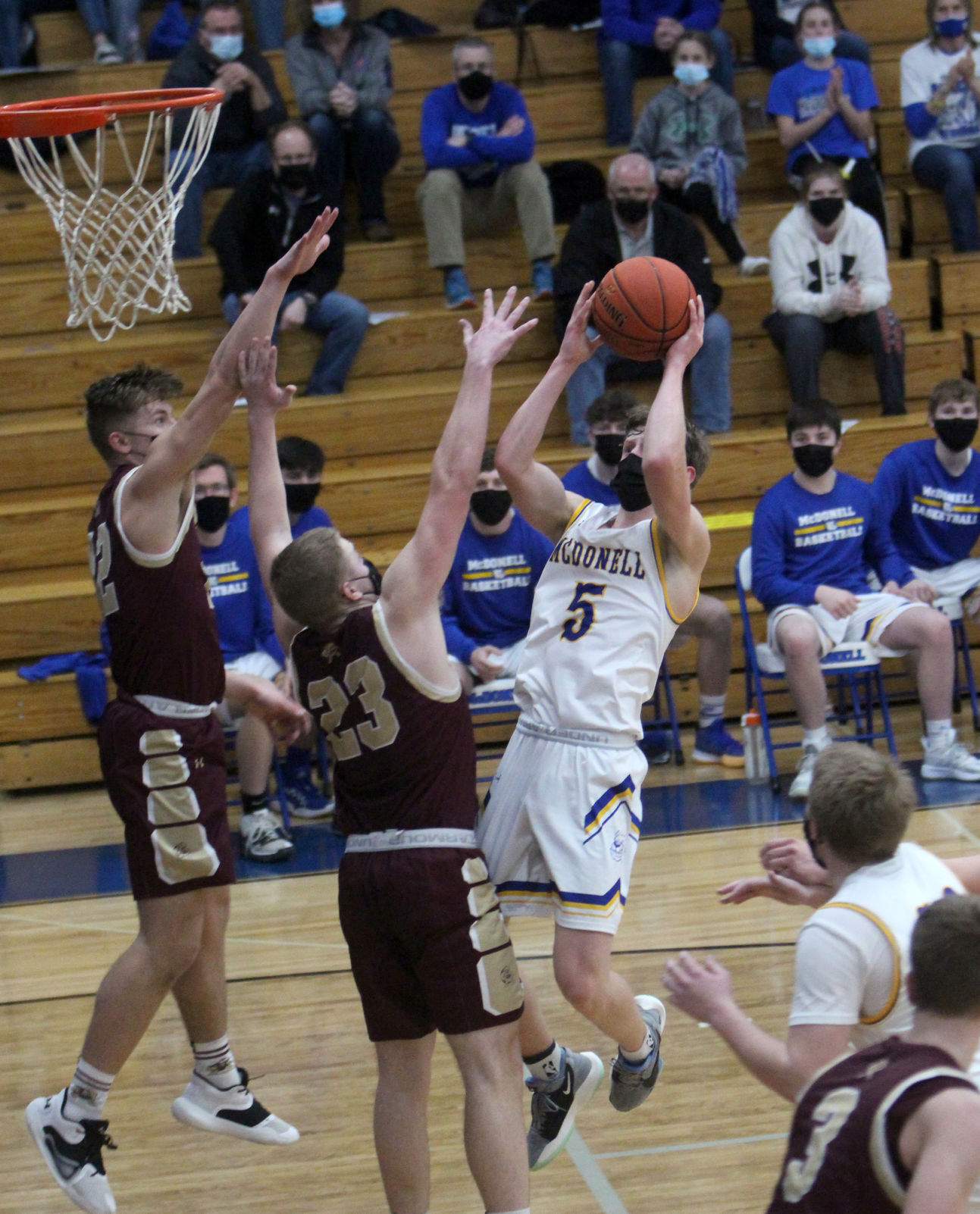 Turtle Lake at McDonell boys basketball 2-27-21